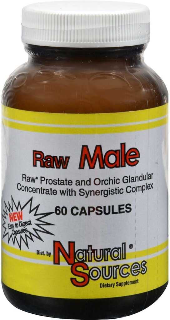 Sources naturelles - Raw Male, 60 capsules