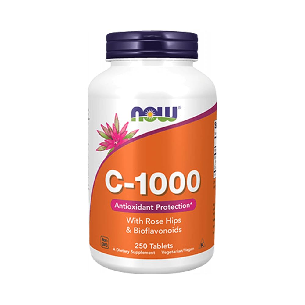 Suppléments, vitamine C-1 000 avec hanches roses et bioflavonoïdes, protection antioxydante*, 250 comprimés
