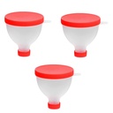 gofidin 3PCS 200ML Entonnoir de poudre de protéines portable Entonnoir de remplissage portable Gym Partenaire pour bouteille d'eau Fitness Protein Shaker Bouteille de stockage nutritionnel
