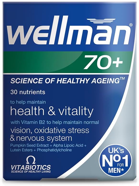 Vitabiotics Wellman 70+ 30 onglets