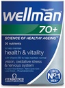 Vitabiotics Wellman 70+ 30 onglets