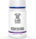 Trans-Resvératrol - 60 500mg Capsules - 3ème partie ACO fourni avec chaque lot# - Resvératrol pur - Pas de remplissage