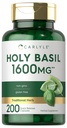 Carlyle Holy Basil Capsules 1600 mg , 200 Count , 200 Tulsi Holy Basil Leaf Extract , Supplément à base de plantes , sans gluten