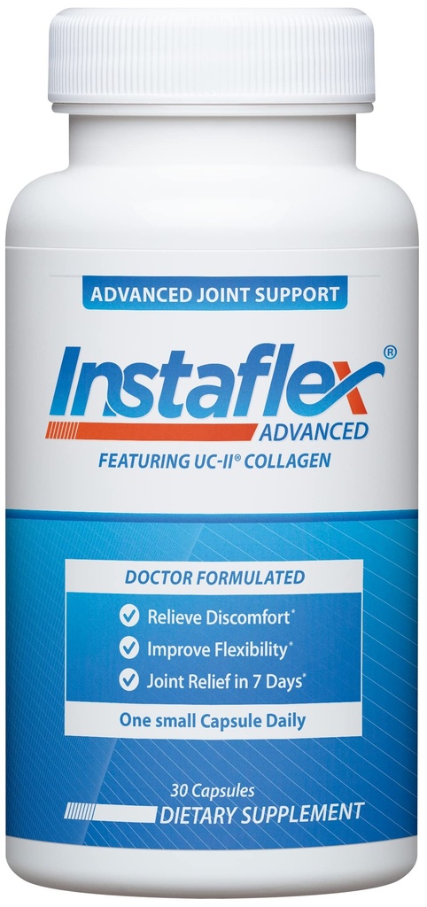 Instaflex Advanced Joint Support Supplement - Turmeric, Resveratrol, Boswellia Serrata Extract, BioPerine, UC-II Collagen- 30 Compte