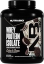 NutraBio 100% Whey Protein Isolate Protéine Poudre, 25g Protéine avec profil complet d'acide aminé, sans soja et sans gluten, faible teneur en glucides et faible teneur en calories Whey Protein Poudre, biscuits et crème, 5 Lbs.