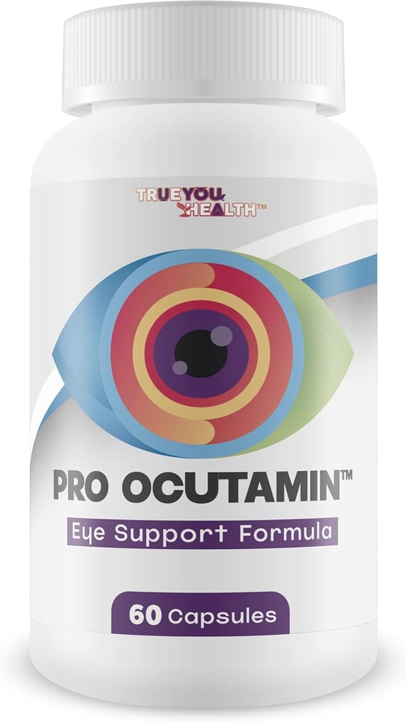Pro Ocutamin - Formule de soutien pour les yeux - Soutenir une vision saine - Aide Réduction de la souche oculaire, vision trouble, douleur oculaire - Aide contre les effets de la lumière bleue - Supplément santé de la vision - Voir clairement Jour et nuit