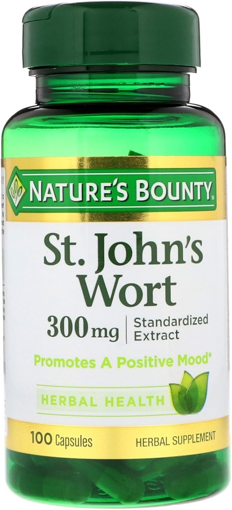 Nature's Bounty St. John's Wort, 300mg, 100 Capsules