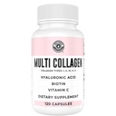 Capsules de collagène avec biotine, acide hyaluronique, vitamine C, gélules de peptide multi collagène hydrolysées de types I, II, III, V, X Pour la peau, les cheveux, les ongles et le supplément de santé articulaire* 120 Compte