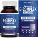 Complexe BioActive Vitamine B - Complexe prêt à recevoir du sang, complexe Méthylé B - présentant du méthylfolate, 3 formes bioactives de B12, BenfoPure® B1 & Pantesin® B5 - 12 B Vitamines dans les doses cliniques - 60 portions