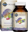 Jardin de la vie Organiques Femmes Multivitamine prénatale avec vitamine D3, B6, B12, C & Fer, Folate pour l'énergie et le développement foetal sain – Organique, non-OGM, sans gluten, végétalien, 60 jours d'approvisionnement