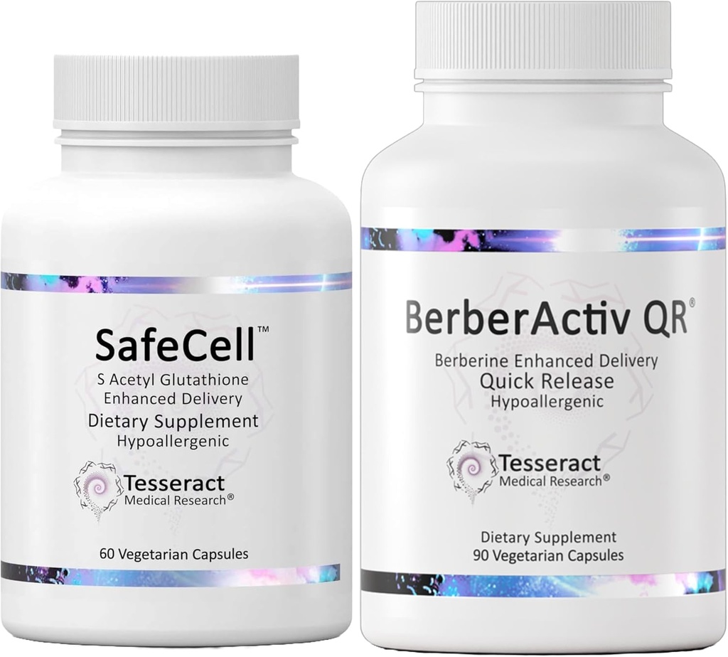 Soutien Master Antioxydant & Immune, Supplément S-acétyl glutathion pour Neuro Health Support et Supplément Berberine Immune Support