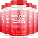(5 Pack) Glycogen Support Supplement Advanced Formula, Glycogen Support Capsules, Glycogen Support, Advanced Glycogen Support Formula, Glycogen Support Supplement Reviews, 150 Capsules for 5 Months