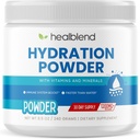 Poudre d'hydratation curidblend - Mélange de boissons électrolytiques avec du magnésium, du zinc, du sel himalayen véritable rose, de la vitamine C, du complexe B pour l'endurance et l'énergie
