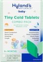 HylandS Baby Tiny Comprimés froids, Pack de valeur jour et nuit, Médecine pour nourrissons et bébés froids, Donner, Runny Nez et Toux Relief, 250 comprimés à dissolution rapide