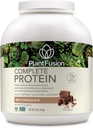PlantFusion poudre de protéines végétaliennes complètes - Poudre de protéines végétales avec BCAA, enzymes digestives et protéines de pois - Keto, sans gluten, sans soja, sans lait, sans sucre, sans OGM - chocolat riche 5 lb