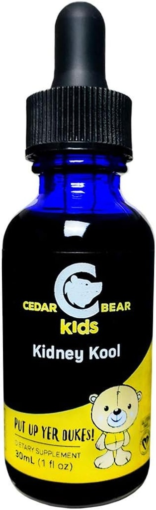 Cedar Bear Rein Kool pour les enfants - supplément à base de plantes liquides qui apaise, et soutient le système urinaire 1 fl oz / 30 ml