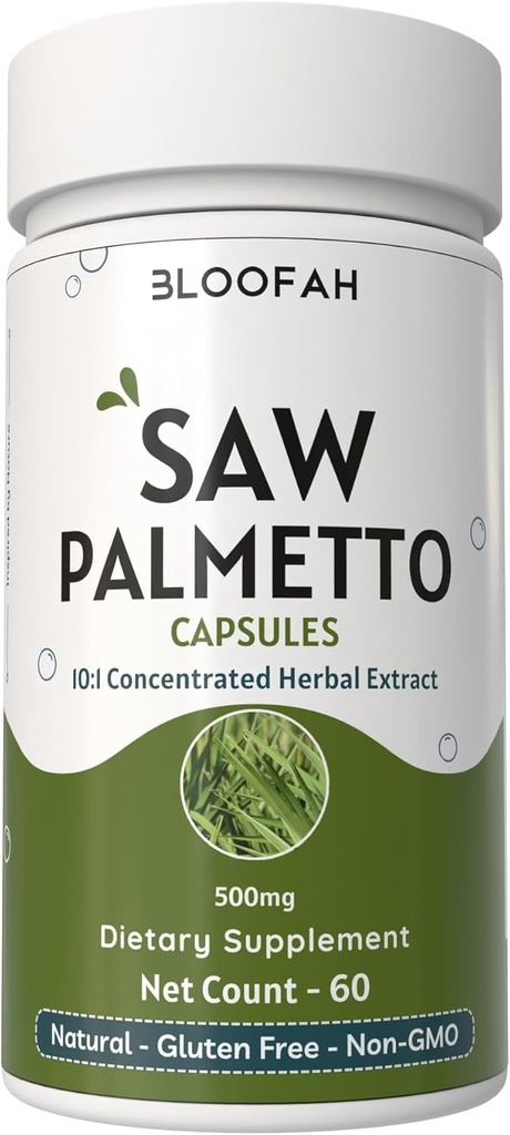 Saw Palmetto Capsules 500mg.Extrait concentré 10:1 Serenoa Repens supplément à base de plantes.