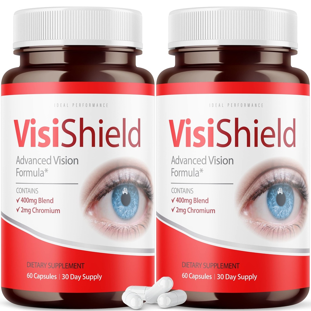 (2 pack) Visibield Formule de vision avancée pour pilules de supplément aux yeux Vitamines (120 capsules)