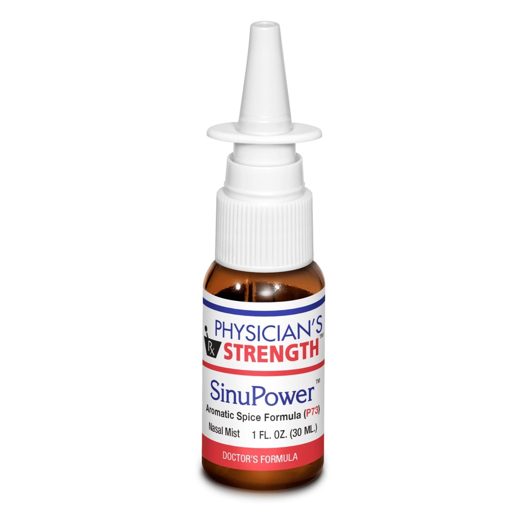 La force du médecin SinuPower Mist - 1 fl oz - soutient les membranes et les sinus nasaux sains - avec P73 Oregano - Non addictive