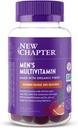 Nouveau Chapitre Hommes Multivitamines Gummies, 57% Moins de sucre, Hommes Vitamines Gummy avec Vitamine C, D3 et Zinc, Non-OGM, Sans gluten, Berry-Citrus, 75ct