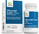 Terry Naturally Thyroïde Care Plus - Supplément pour aider Thyroïde - Supplément diététique pour l'énergie et le soutien des cheveux sains - Supplément avec L-Tyrosine et Sélénium - 120 Capsules