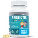 Équilibre ONE Probiotique pour enfants libérés dans le temps – Jusqu'à 15x Une meilleure survie – 3 milliards UFC – Gut et soutien digestif pour les enfants – sans sucre, facile à avaler, 2 mois d'approvisionnement