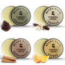 Baume de barbe pour les hommes - Laisser dans le conditionneur de barbe - Baume à base de beurre, d'argan et d'huiles de jojoba naturellement dérivés (1 once (paquet de 4), Citrus, Vanille, Sandalwood et Cedarwood)