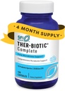 SFI Health Klair Labs Ther-Biotic Complete - Probiotiques hypoallergéniques pour les femmes et les hommes - Supplément probiotique acide-stable - 12 espèces pour la santé immunitaire et digestive - 25 milliards CFU (120 capsules)