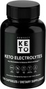 Capsules d'électrolytes de kéto parfaites, sans gluten, supplément d'électrolyte avec Magnésium, Calcium, Potassium et Sodium, Hydratation, Énergie, Récupération et Support Immune, Sans aromatisé, 120 portions