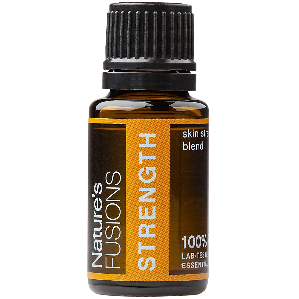 Nature's Fusions Strength, 100% pur et naturel mélange d'huile essentielle pour l'aromathérapie et l'utilisation topique, .5 Fl Oz (paquet de 1) (15 ml)