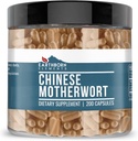 Éléments nés de la terre Chinese Motherwort 200 Capsules, Pure & Non dilué, Pas d'additifs