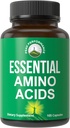 Tous les 9 acides aminés essentiels Supplément. Capsules avec 3X Plus de Leucine pour la récupération musculaire, la croissance. Supplément EAA mieux que BCAA/BCAAS Acid à chaîne ramifiée. USA Testés AAE pour les hommes + femmes