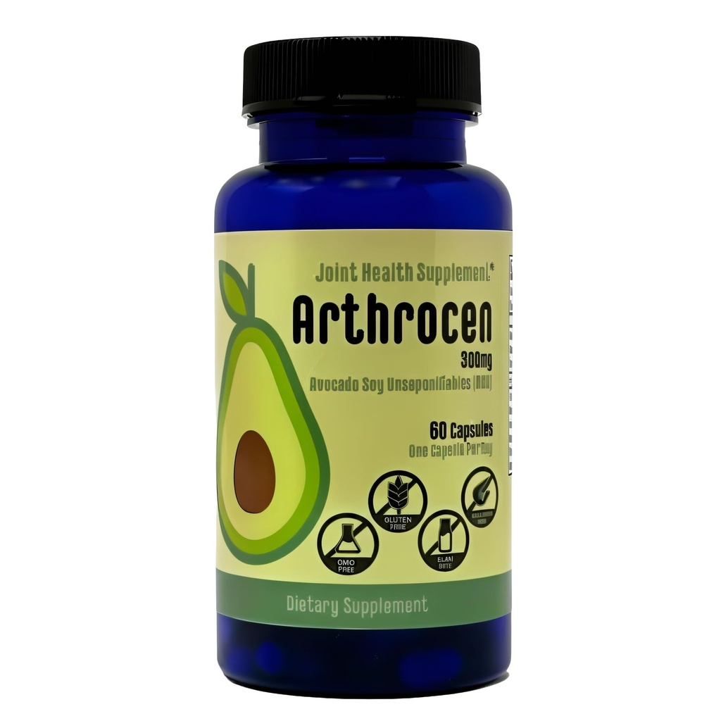 Supplément santé mixte, 300Mg de soja avocat non-saponable, non-OGM, sans lait, sans gluten et sans mollusques, 60 jours d'approvisionnement, une capsule par jour (2 mois)...
