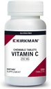 Kirkman Labs Vitamine C 250 mg Comprimés à croquer avec Stevia-250 Compte