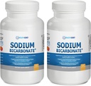 Capsules organiques de bicarbonate de sodium alcalin - stimule la santé rénale, neutralise l'acide stomach avec les superaliments alcalinisants, soutient le système immunitaire et la performance athlétique, antiacide de soulagement rapide 2 Pack