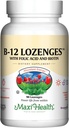 Vitamin B12 Lozenges with Folic Acid and Biotin - Sublingual B 12 Vitamins Strawberry Flavor - Vegetarian Kosher B 12 Vitamin - VIT B12 Supplement for Red Blood Cell Production and Energy (90 Count)
