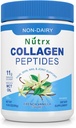 Collagen Peptides Powder Vanilla - Sugar Free, Non-Dairy Collagen Protein Powder - Dissolves Easy, No Clumps Collagen Powder with Vital Proteins, Collagen Protein Supplements - by Nutrx
