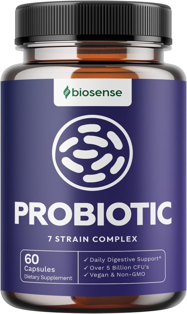 Probiotiques et prébiotiques Gut Health Supplements - Supplément probiotique avancé Acidophilus pour le soulagement de l'estomac élevé pH Balance et soutien digestif - Supplément quotidien de soutien immunitaire probiotique