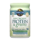 Jardin de la vie Protéines organiques crues et vertes Légèrement sucrées, Poudre de protéines végétales pour les femmes et les hommes, Protéines végétales et de pois, Verts, Probiotiques, Gluten sans bas carbure Shake fait sans lait 20 portions