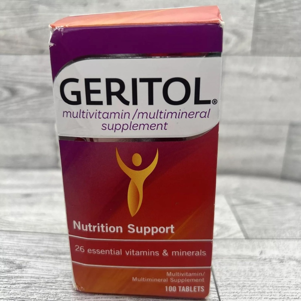 Geritol comprimés complets 100 comprimés (paquet de 8)