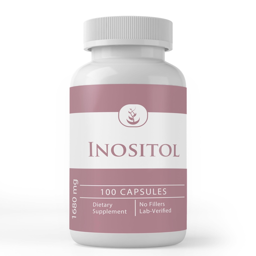 INGRÉDIENTS ORIGINAUX DE PURE Inositol, (100 capsules) Toujours pur, sans additifs ou remplisseurs
