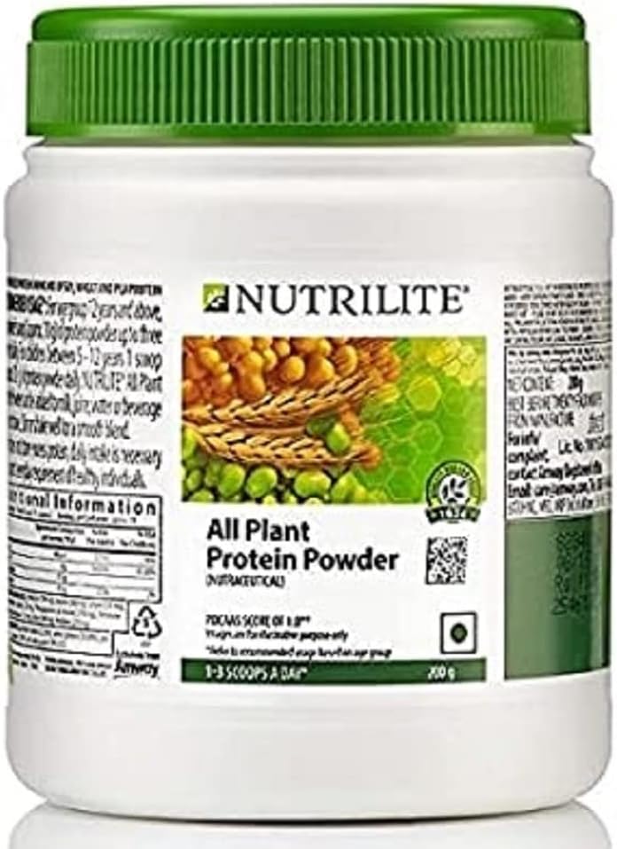 Amway Nutrilite Toute la poudre de protéines végétales - 200G et la bande de cheveux et de têtes élégantes [Assorted] - Combo