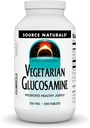 Source Naturals Glucosamine végétarienne, favorise la santé des articulations* 750 mg Comprimé - 240 Nombre