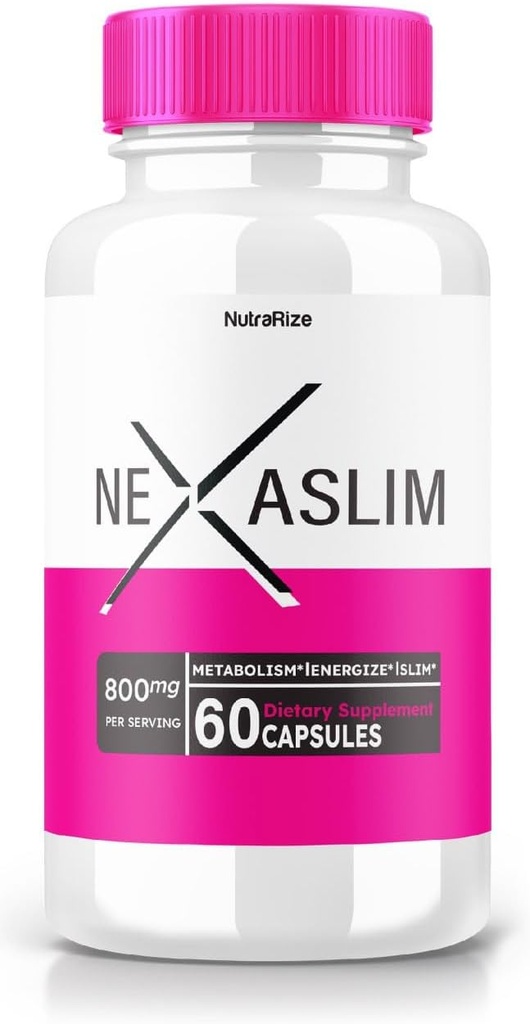 Capsules Nexaslim - Nexaslim Metabolism Booster Formule, supplément alimentaire pour la perte de poids avancée, la force maximale des pilules tout-naturel pour cibler la graisse du ventre, Nexa Slim Commentaires (60 capsules)