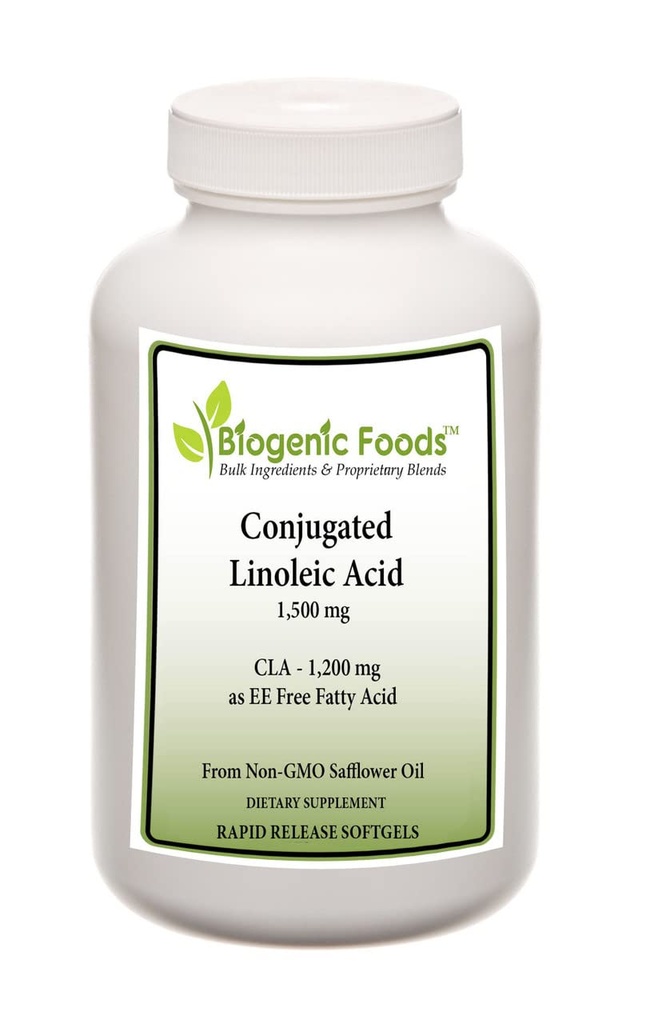 Huile d'acide linoléique conjuguée - acide gras libre 1 200 mg de CLA naturel - 1 500 mg - 60 capsules