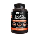 Ingrédients originaux purs Acétyl L-Carnitine (365 Capsules) Pas de Magnésium ou de Rice Fillers, Toujours Pure, Verified Lab