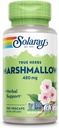 SOLARAY Gélules de racines de marshmallow 480 mg - Support apaisant à base de plantes avec racine de marshmallow de trou - Haute en fibre soluble de mucilage, végétalien, non-OGM, laboratoire vérifié, garantie de 60 jours, 100 portions, 100 VegCaps