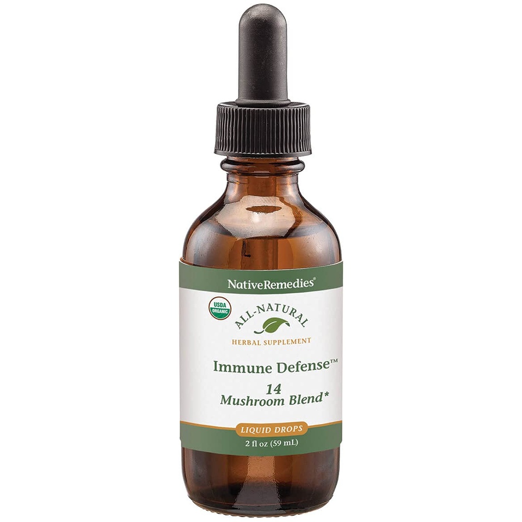 Remédies indigènes défense immunitaire 14 Mélange de champignons pour protéger et maintenir la fonction du système immunitaire, 2 Fl oz.