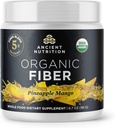 Alimentation ancienne Poudre de fibre biologique, Mangue des ananas, Fibre soluble de la racine d'acacia et de Konjac, soutient la santé digestive, réduit le bloom, 6,4 oz
