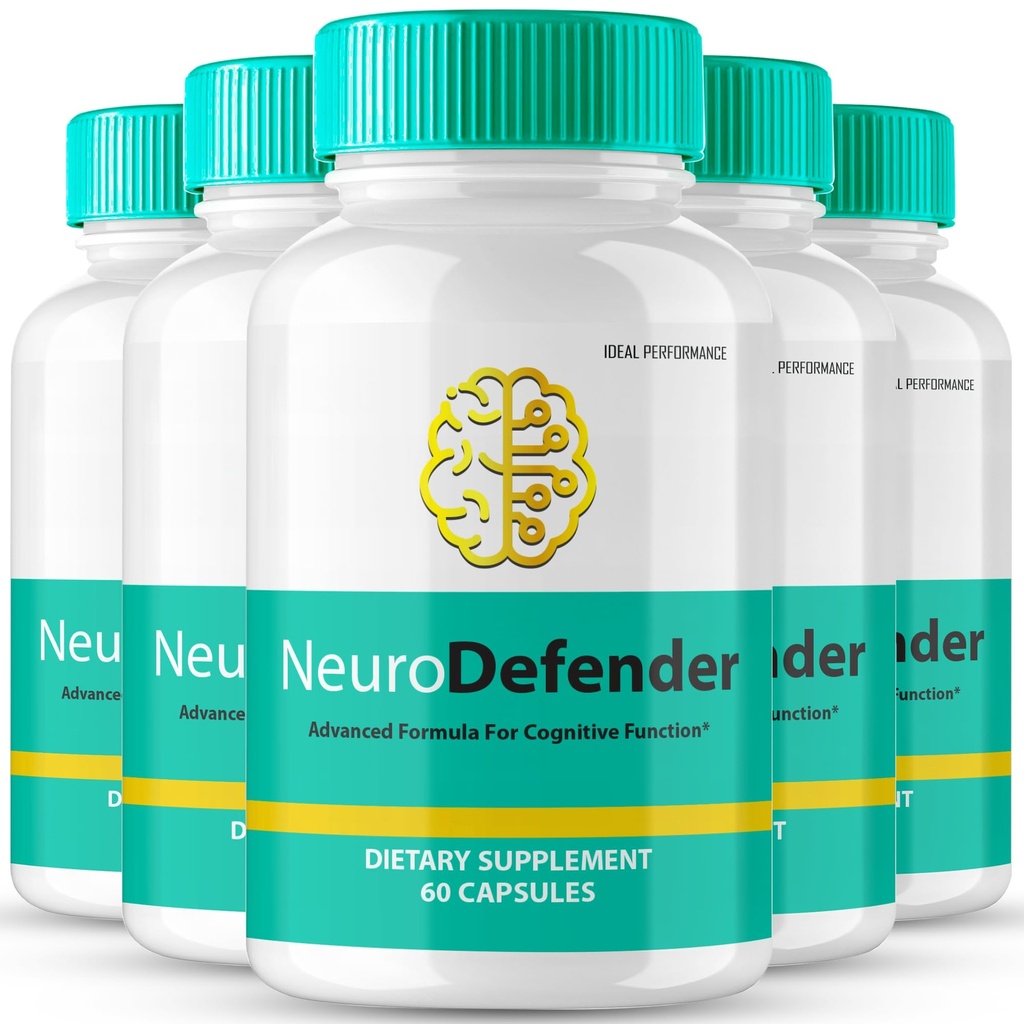 Neuro Defender Cerveau Suppléments pour la mémoire et les capsules de focus NeuroDefender Formule avancée Brain Health Support Pills, Nootropics de force supplémentaire Neuro Defender Toutes les revues naturelles (5 Pack)